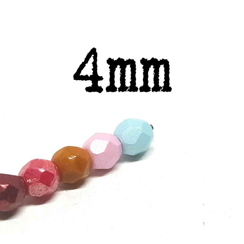 Cuentas De Cristal Checo Facetadas - 3x2 Mm, Pack De 50 Unidades, Color Negro, Para Hacer Joyas