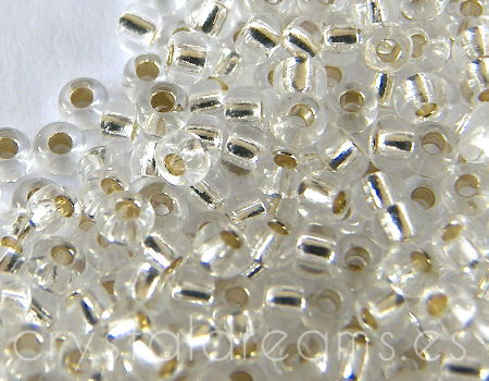 10/0 MIYUKI - rocalla - Crystal Silver Lined - 1 gr. - - Crystaldreams Abalorios