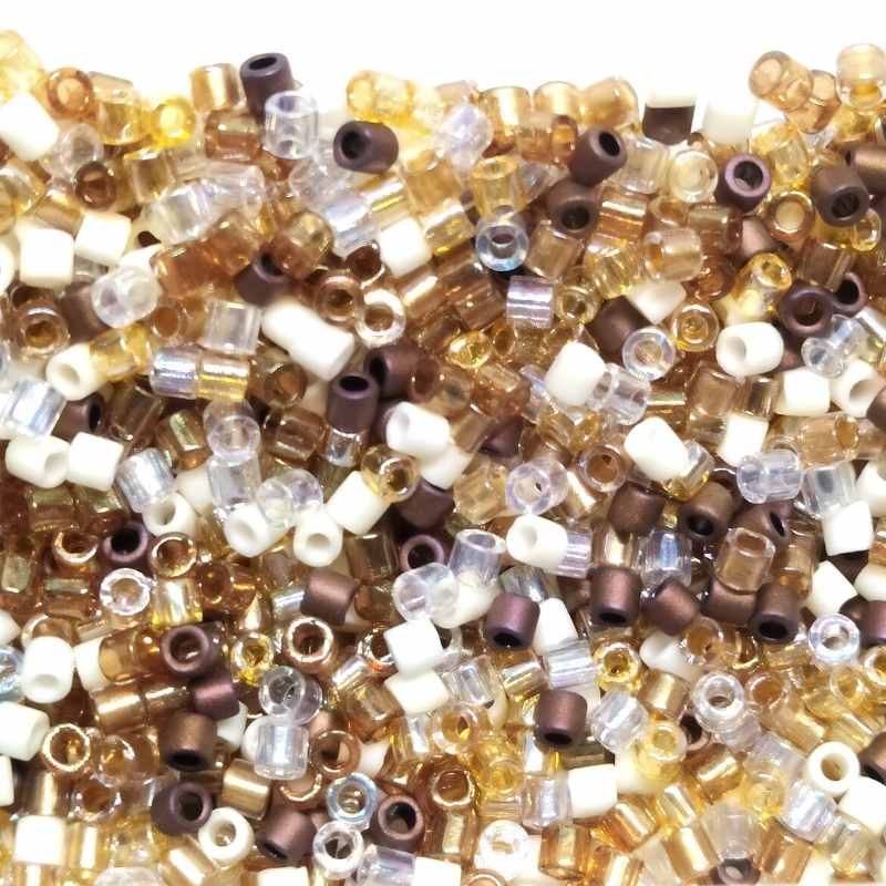 10/0 MIYUKI delica Mix - Honey Butter x 1gr. - - Crystaldreams Abalorios
