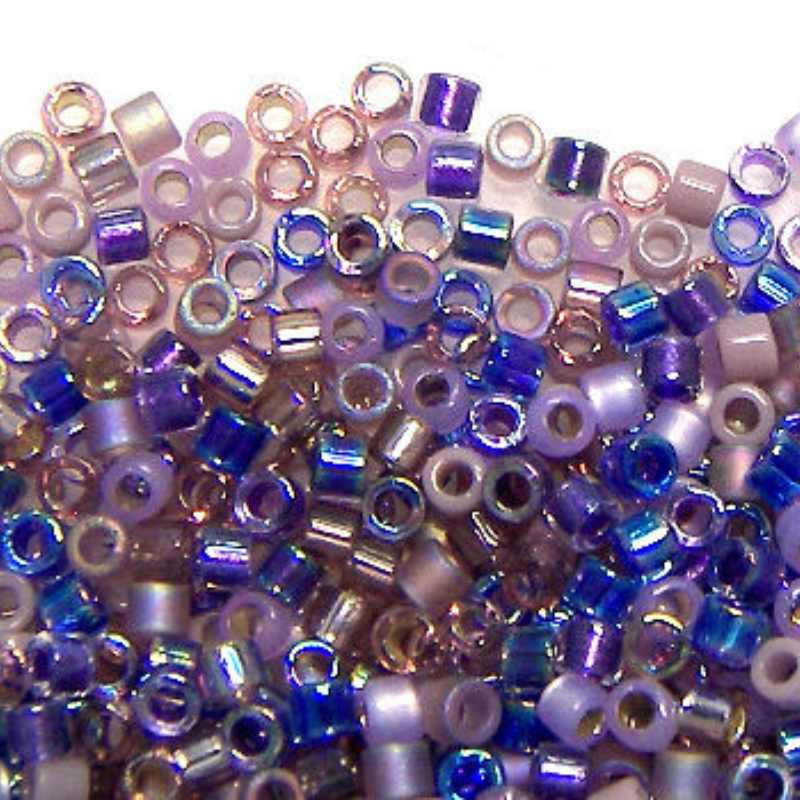 10/0 MIYUKI delica Mix - Lilac x 1gr. - - Crystaldreams Abalorios