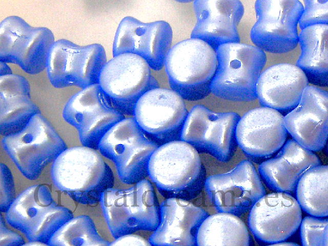 10 Cuentas Pellet by Preciosa™ 4x6mm Pastel Light Sapphire - - Crystaldreams Abalorios