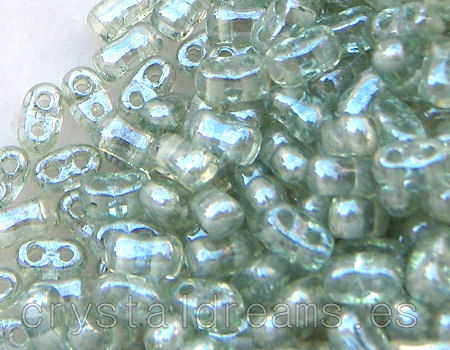 10 gr. Bi-Bo Beads - Crystal Green Luster - - Crystaldreams Abalorios