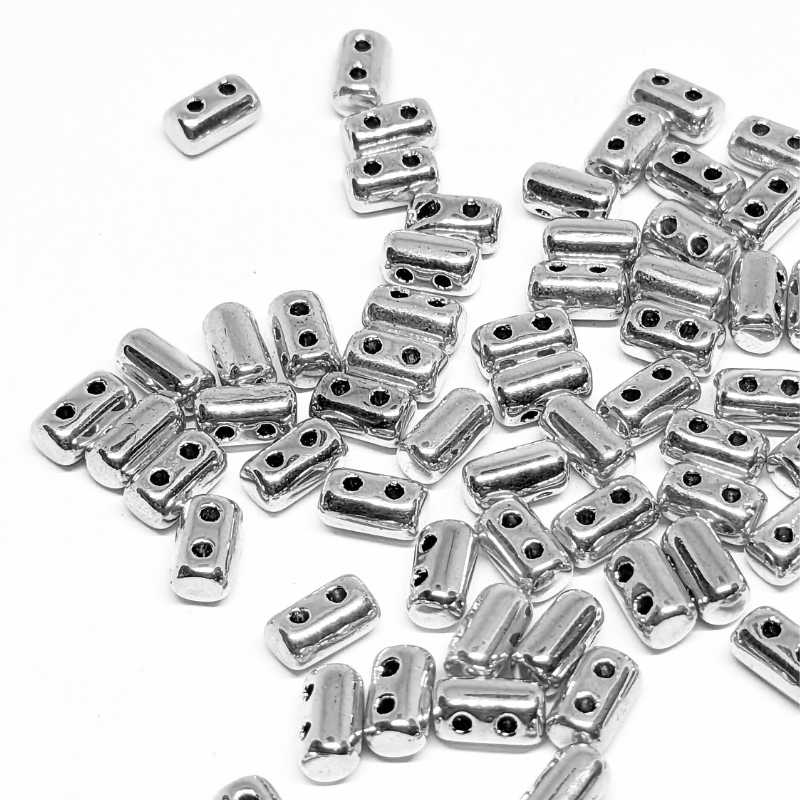 10 gr. Rulla 5x3mm - Argentée Full Labrador - - Crystaldreams Abalorios