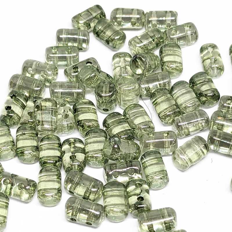 10 gr. Rulla 5x3mm - Crystal Green Luster - - Crystaldreams Abalorios