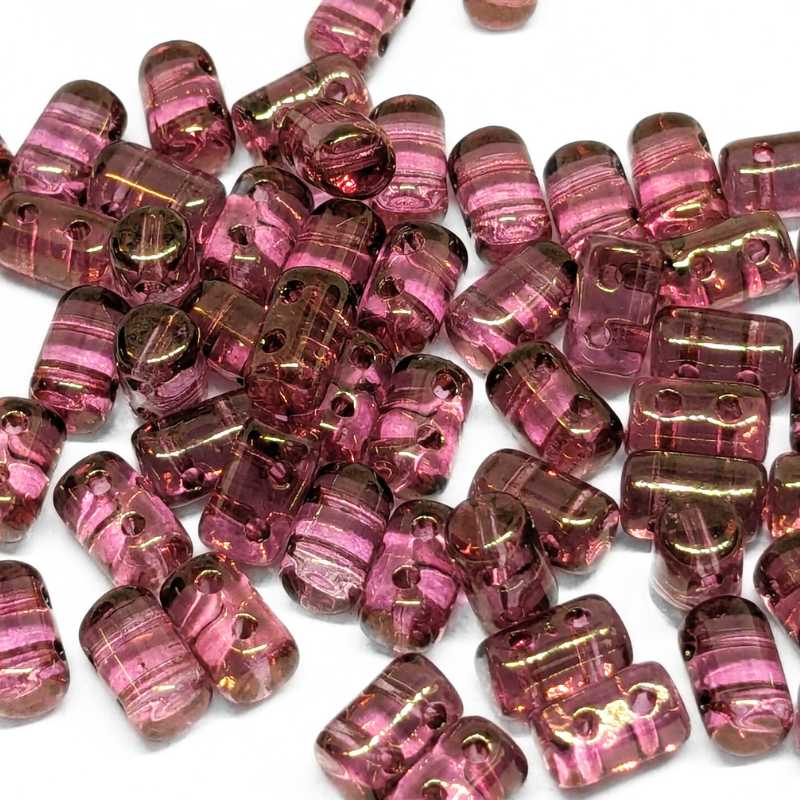 10 gr. Rulla 5x3mm - Crystal Red Luster - - Crystaldreams Abalorios