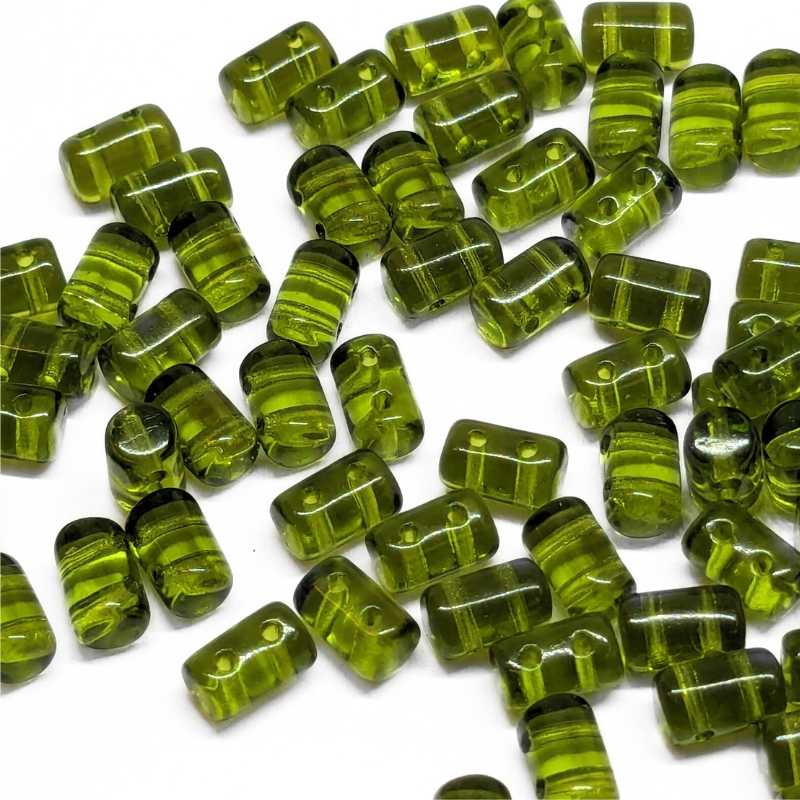 10 gr. Rulla 5x3mm - Olivine - - Crystaldreams Abalorios