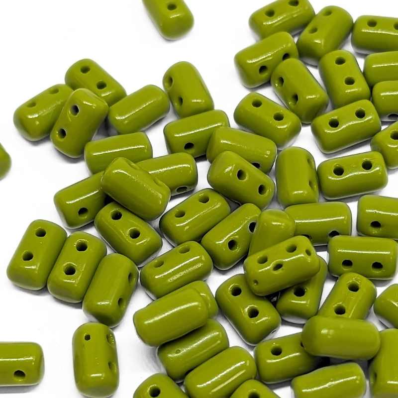 10 gr. Rulla 5x3mm - Opaque olivine - - Crystaldreams Abalorios