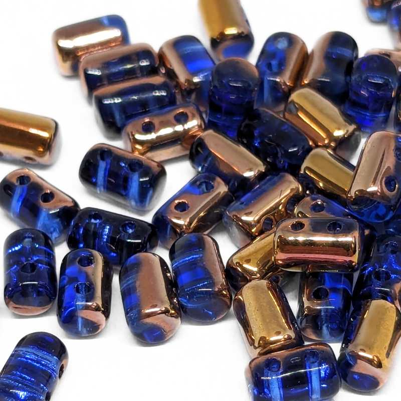 10 gr. Rulla 5x3mm - Sapphire Capri Gold - - Crystaldreams Abalorios