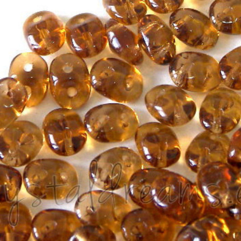 10 gr. Superduo® 2,5 x 5mm Agujeros:0,8mmSMOKED TOPAZ - - Crystaldreams Abalorios