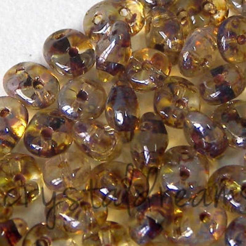 10 gr Superduo® 2,5x5mm Ag:0,8mm  CRYSTAL PICASSO -  - Crystaldreams Abalorios