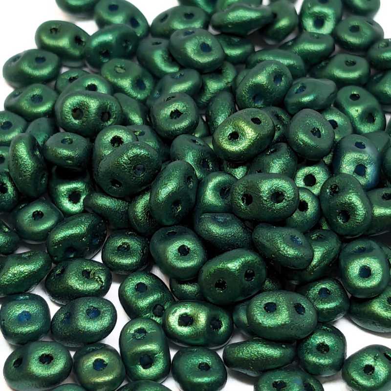 10 gr Superduo® 2,5x5mm Ag:0,8mm GOLD SHINE DARK GREEN - - Crystaldreams Abalorios
