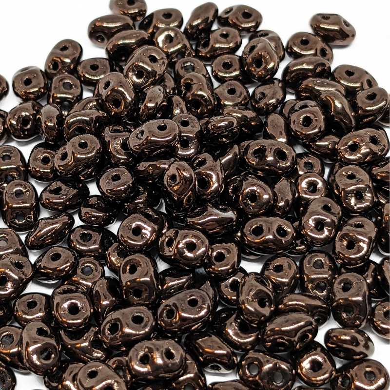 10 gr Superduo® 2,5x5mm Ag:0,8mm JET BRONZE - - Crystaldreams Abalorios