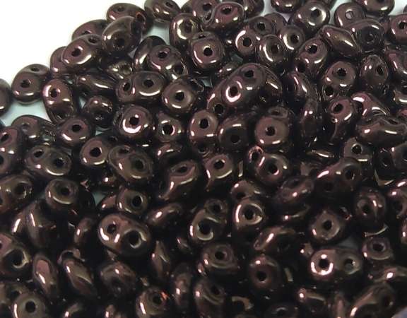 10 gr Superduo® 2,5x5mm Ag:0,8mm JET COPPER - - Crystaldreams Abalorios