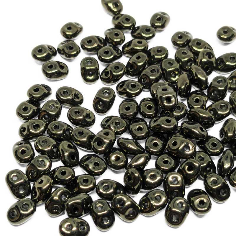 10 gr Superduo® 2,5x5mm Ag:0,8mm METALLIC GREEN - - Crystaldreams Abalorios