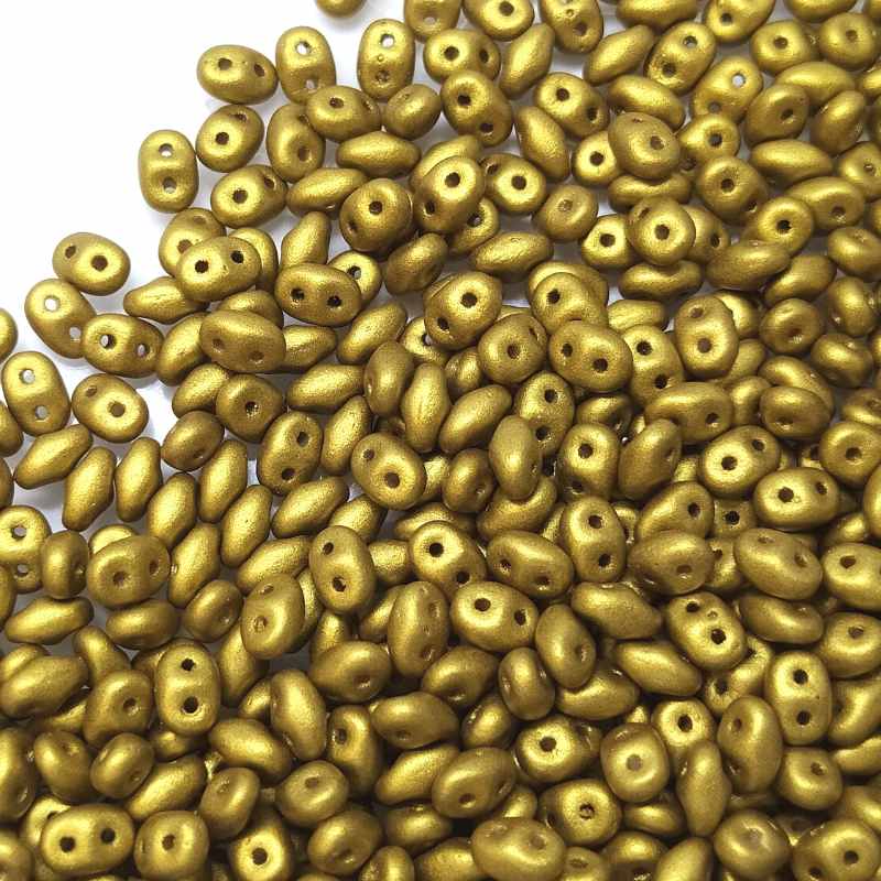10 gr Superduo® 2,5x5mm Ag:0,8mm METAL AZTEC GOLD - - Crystaldreams Abalorios