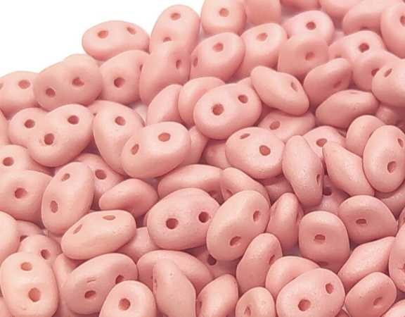 10 gr Superduo® 2,5x5mm Ag:0,8mm NEON PINK SILK MATE - - Crystaldreams Abalorios