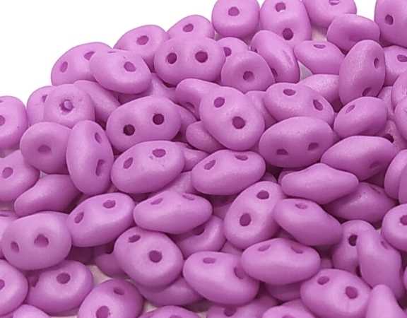 10 gr Superduo® 2,5x5mm Ag:0,8mm NEON VIOLET SILK MATE - - Crystaldreams Abalorios
