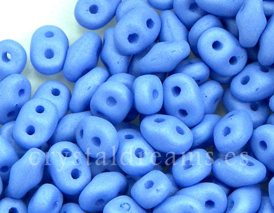 10 gr Superduo® 2,5x5mm Ag:0,8mm OP.BLUE TURQ. SILK MATE - - Crystaldreams Abalorios