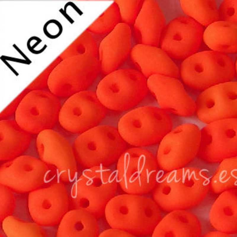 10 gr Superduo® 2,5x5mm Ag:0,8mm ORANGE NEON - - Crystaldreams Abalorios
