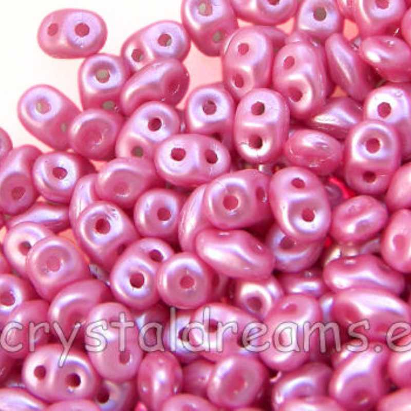 10 gr Superduo® 2,5x5mm Ag:0,8mm PASTEL PINK - - Crystaldreams Abalorios