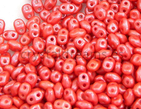 10 gr Superduo® 2,5x5mm Ag:0,8mm PEARL SHINE LT. CORAL - - Crystaldreams Abalorios