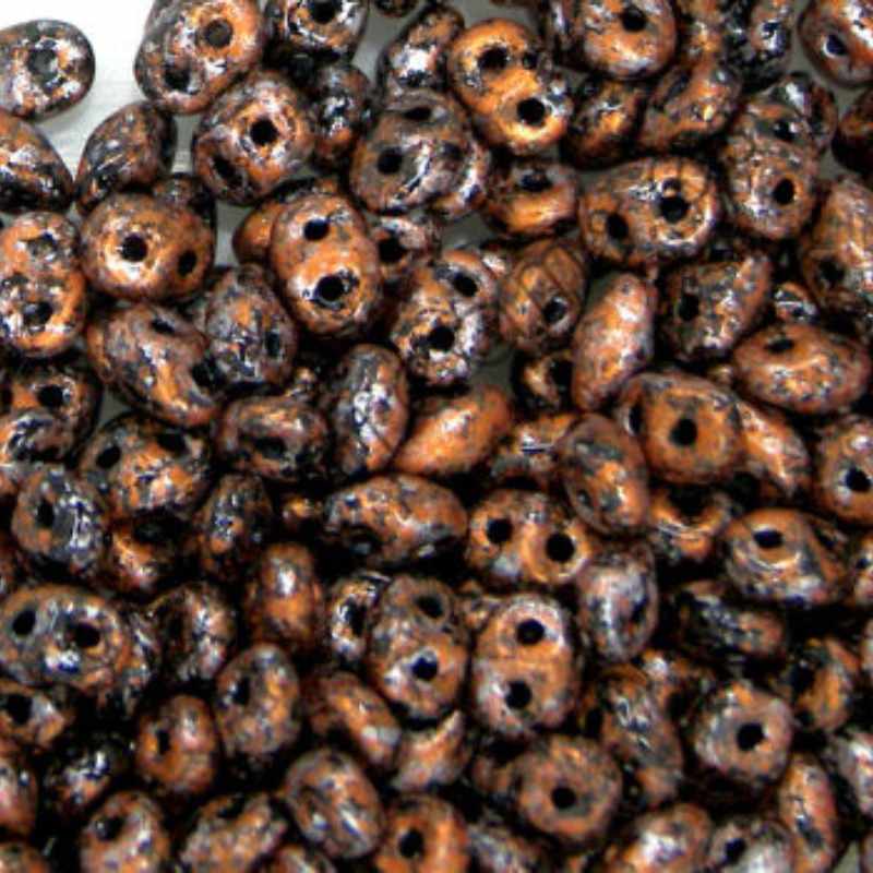 10 gr Superduo® 2,5x5mm Ag:0,8mm TWEEDY COPPER - - Crystaldreams Abalorios