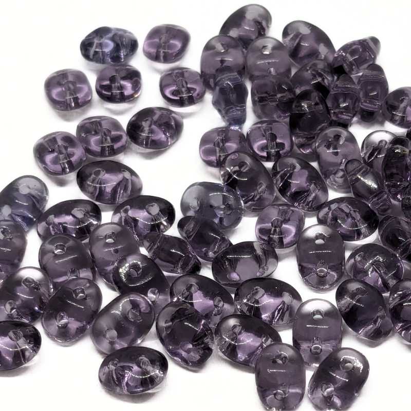 10 gramos Superduo® 2,5 x 5mm - Agujeros:0,8mm Color: TANZANITE - - Crystaldreams Abalorios