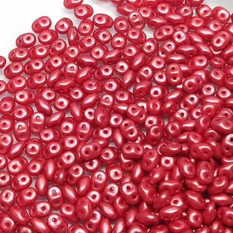 10 gramos Superduo® 2,5 x 5mm Aguj:0,8mm PASTEL DARK CORAL - - Crystaldreams Abalorios