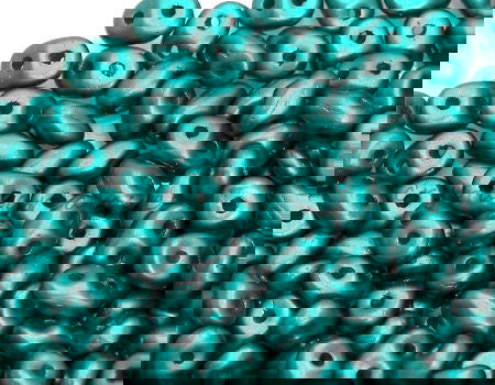 10 gramos Superduo® 2,5 x 5mm Aguj:0,8mm PASTEL DARK GREEN - - Crystaldreams Abalorios