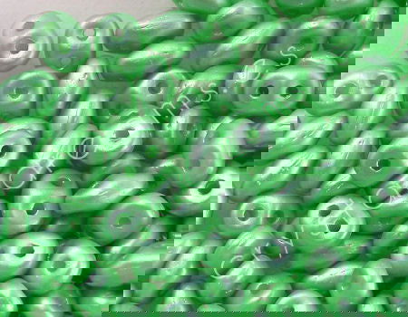 10 gramos Superduo® 2,5 x 5mm Aguj:0,8mm PASTEL LT. GREEN CHRYSO -  - Crystaldreams Abalorios