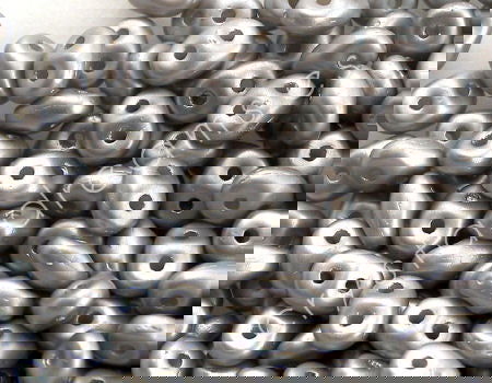 10 gramos Superduo® 2,5 x 5mm Aguj:0,8mm PASTEL LT GREY - - Crystaldreams Abalorios