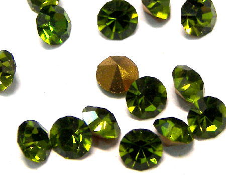 10 x Chaton Preciosa® MAXIMA - PP19 - 2,50mm - Olivine - - Crystaldreams Abalorios