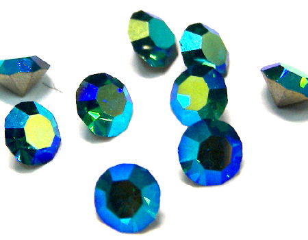 10 x Chaton Preciosa® MAXIMA - PP30 - 3,70mm - Blue Zircon AB - - Crystaldreams Abalorios