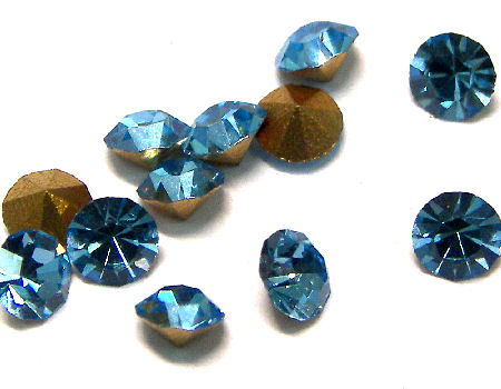 10 x Chaton Preciosa® MAXIMA - SS20 - 4,70mm - Aquamarine - - Crystaldreams Abalorios