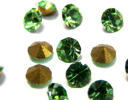 10 x Chaton Preciosa® MAXIMA - SS20 - 4,70mm - Peridot - - Crystaldreams Abalorios