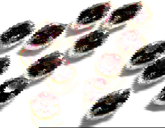 10 x Chatones Preciosa® montados en engaste 4mm - Amethyst - - Crystaldreams Abalorios