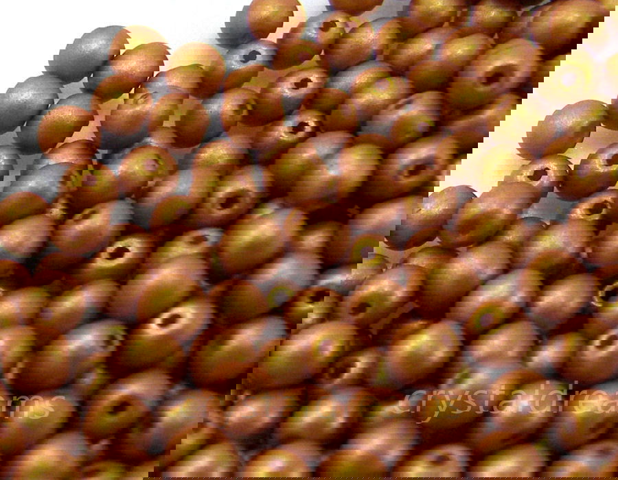 10 x Perlas cristal checo de 4mm - Pastel Brown Orange -  - Crystaldreams Abalorios