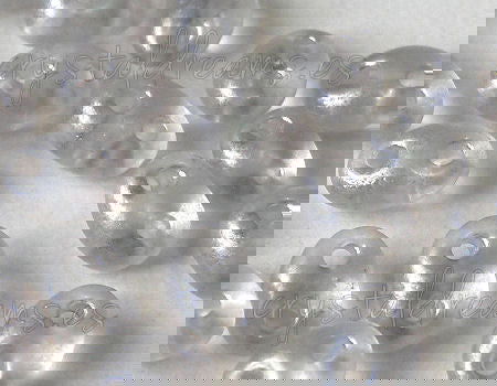 10gr.Twin Beads - 2,5x5mm - Light Grey Pearl - - Crystaldreams Abalorios