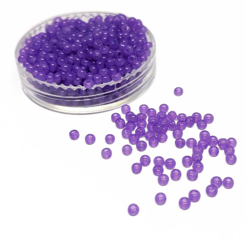 10gr. Rocalla Preciosa 11/0 2mm Amethyst Opal Solgel - - Crystaldreams Abalorios