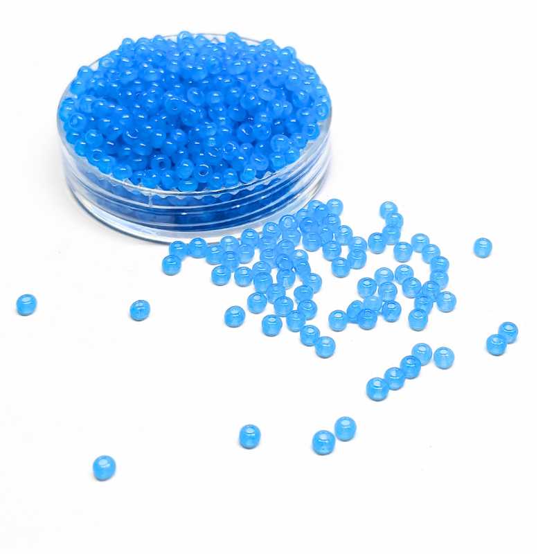 10gr. Rocalla Preciosa 11/0 2mm Aqua Opal Solgel - - Crystaldreams Abalorios