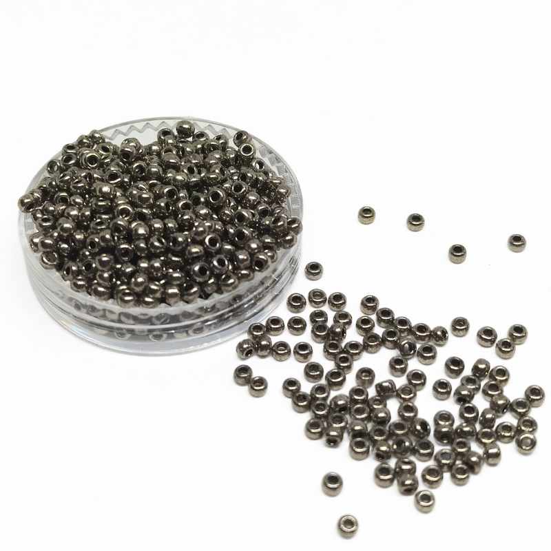 10gr. Rocalla Preciosa 11/0 2mm Metallic Chrome - - Crystaldreams Abalorios