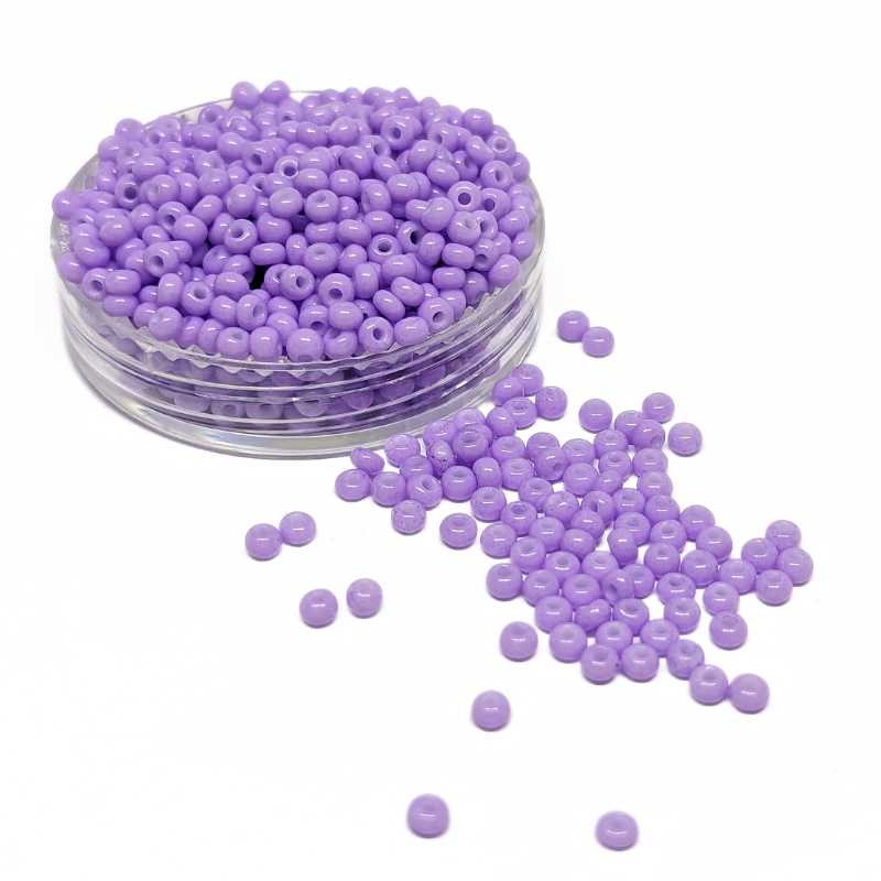 10gr. Rocalla Preciosa 11/0 2mm Opaque Amethyst Solgel - - Crystaldreams Abalorios