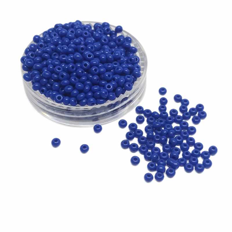 10gr. Rocalla Preciosa 11/0 2mm Opaque Blue - - Crystaldreams Abalorios
