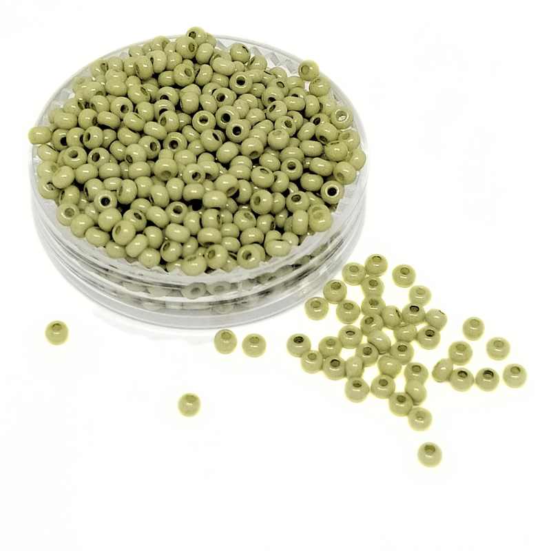 10gr. Rocalla Preciosa 11/0 2mm Opaque Celadon Solgel - - Crystaldreams Abalorios