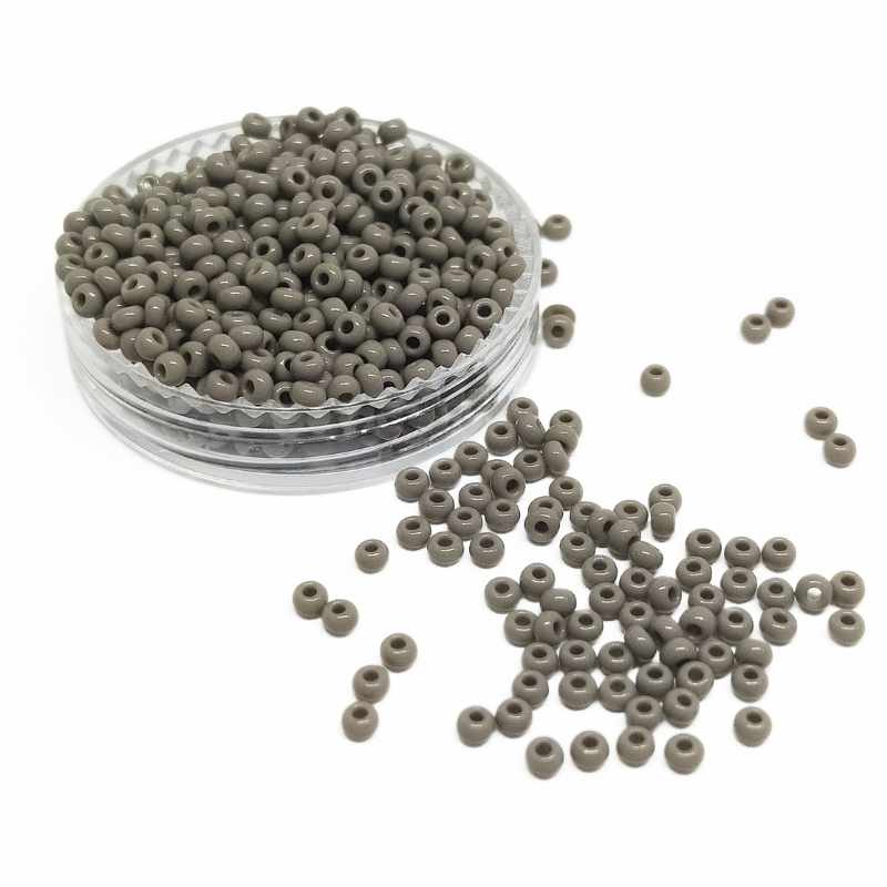 10gr. Rocalla Preciosa 11/0 2mm Opaque Grey - - Crystaldreams Abalorios