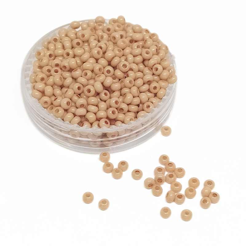 10gr. Rocalla Preciosa 11/0 2mm Opaque Wheat Solgel - - Crystaldreams Abalorios