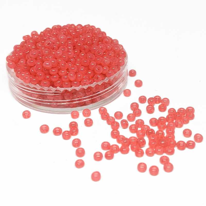 10gr. Rocalla Preciosa 11/0 2mm Salmon Opal Solgel - - Crystaldreams Abalorios