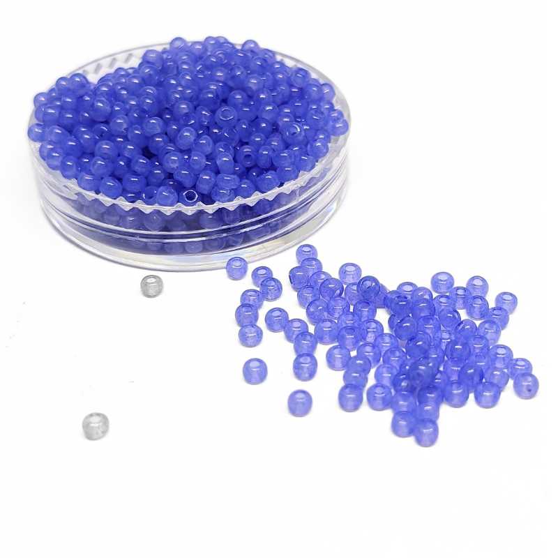 10gr. Rocalla Preciosa 11/0 2mm Tanzanite Opal Solgel - - Crystaldreams Abalorios