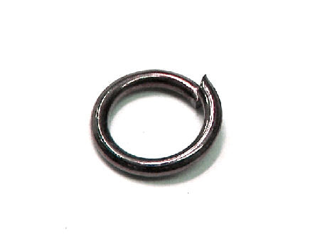 10x Anillas redonda 6mm - Espesor:0,9mm - Black - - Crystaldreams Abalorios