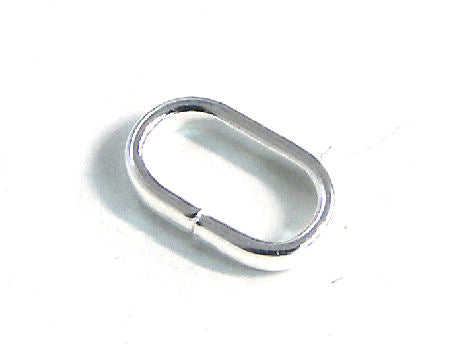 10x Argolla 8x5mm Plateado - Precio unitario - - Crystaldreams Abalorios